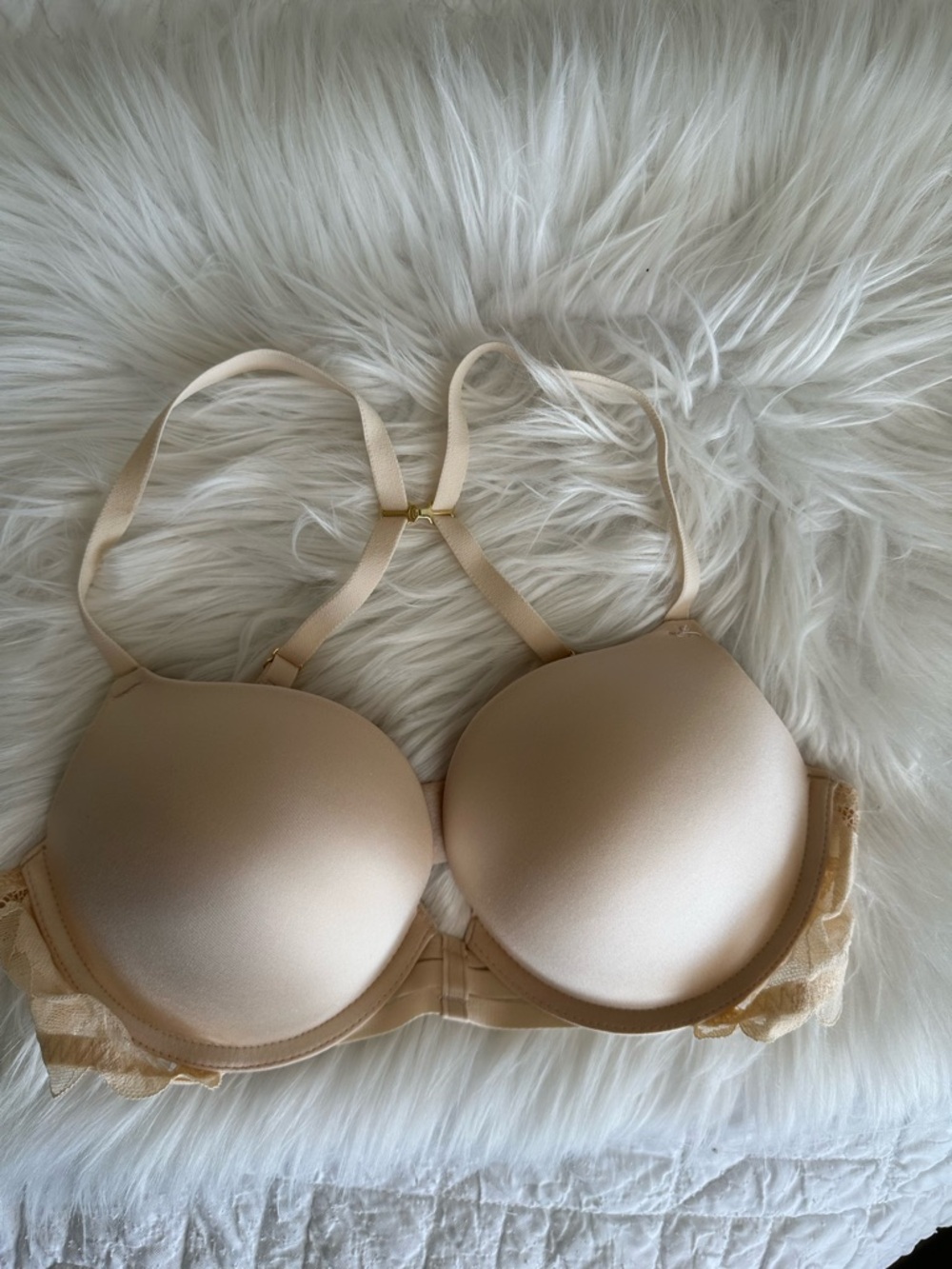 La Senza Nude Push-Up Bra Strappy Back Size 34B